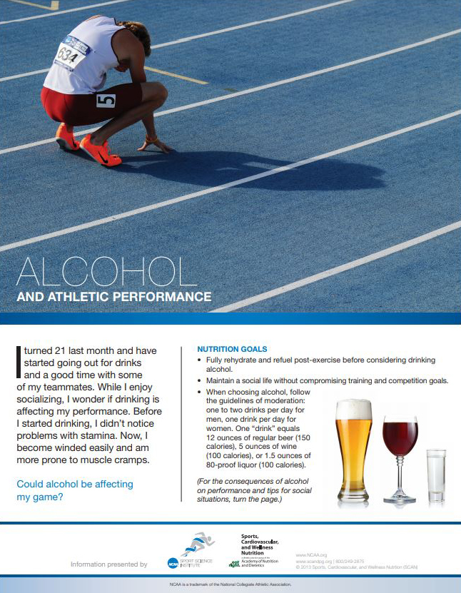Alcohol and Performance Fact Sheet